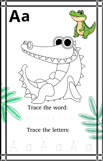 A to Z ANIMALS COLORING BOOK - TheCrayonClassroom